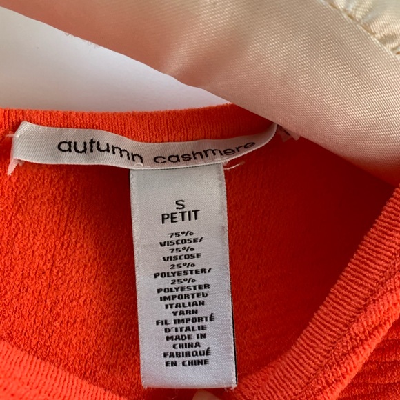 Autumn Cashmere tangerine fit and flare dress - Picture 5 of 5